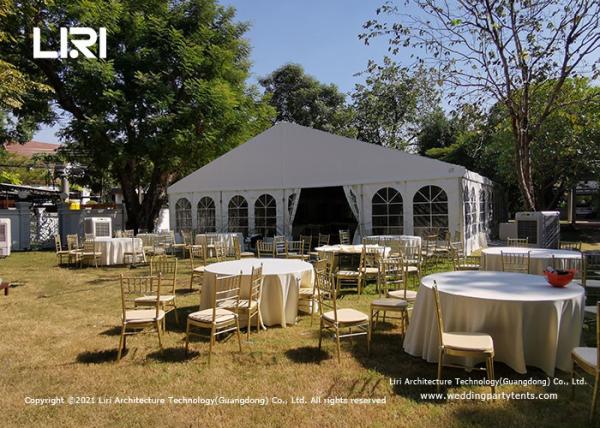 Four Channel Aluminum Tent with White pvc cover For Outdoor Wedding Events