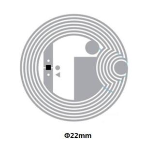 Quality 13.56MHZ UHF Wet Inlay RFID Tag Dia 25mm For Paper Card / Key Fob / Wristband wholesale