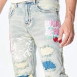 Custom Slim Fit Jeans Skinny Streetwear Straight-Leg Premium Stretchy Pants