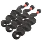 Grade 10A 100% Human Hair Weave Bundles Body Wave Natural Color Peruvian Hair