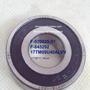 Quality F-570025.01 F-845292 17TM09U40ALVV automotive transmission bearings deep groove ball bearings 17*39*11.18mm wholesale