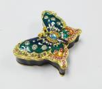 Design Cute Love Butterfly Round Metal Small Jewelry Boxes