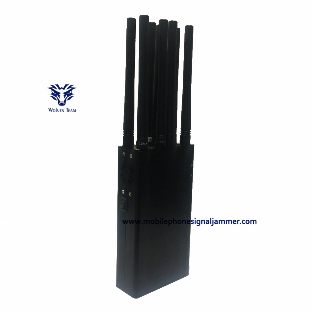 Portable High power 8 Bands 3G 4G All Cellphone Jammer Lojack GPSL1/L2/L5 GPS Jammer