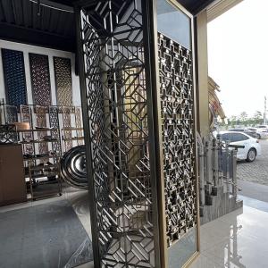 Quality Hotel Lobby Partition Design Stainless Steel Wall Divider wholesale