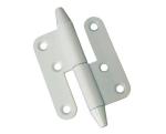 Zn White Steel Door Hinge 3mm Adjustable Burglary Proof Symmetrical