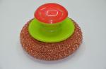 Round Copperized Stainless Steel Scrubbing Pads , Wear Resistant Metal Scouring