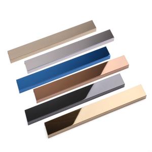 Quality Rose Golden Stainless Steel L Shape Tile Trim Decorative Metal Wall Tile Trim wholesale