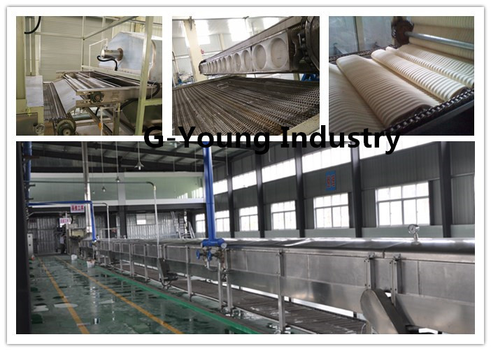 Continuous Pressing Frying Fried Instant Noodle Making Machine Commercial Stainless Steel