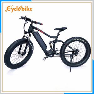 Quality 48V 500w Mid Drive Motor Kenda Tire Electric Fat Bike With 36v 10.4ah Samsung Lithium Battery wholesale