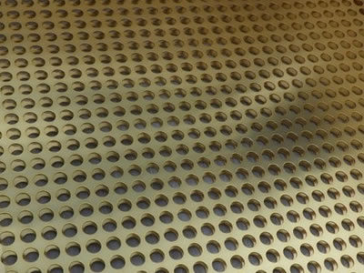 Brass Perforated Metal Mesh for Decoration & Filter, With High Strength
