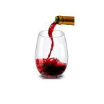 Shatterproof Plastic Stemless Wine Glasses 12Oz Dishwasher Safe