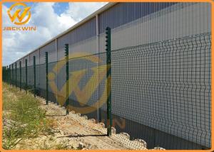 Quality 3.3m Height Galvanized Clear View Safety Fence / Security Fence Powder Coated wholesale