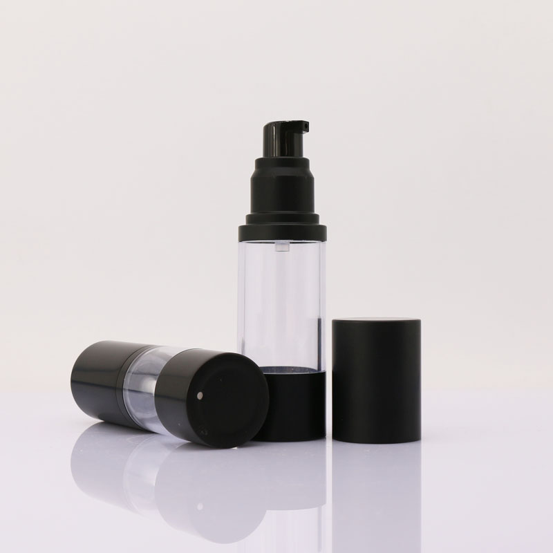 10ml - 30ml Clear Plastic Airless Pump Bottles Propellant Free Dispensing For Serum