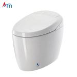 Automatic Flush One Piece Round Toilet , Integrated Electric Toilet