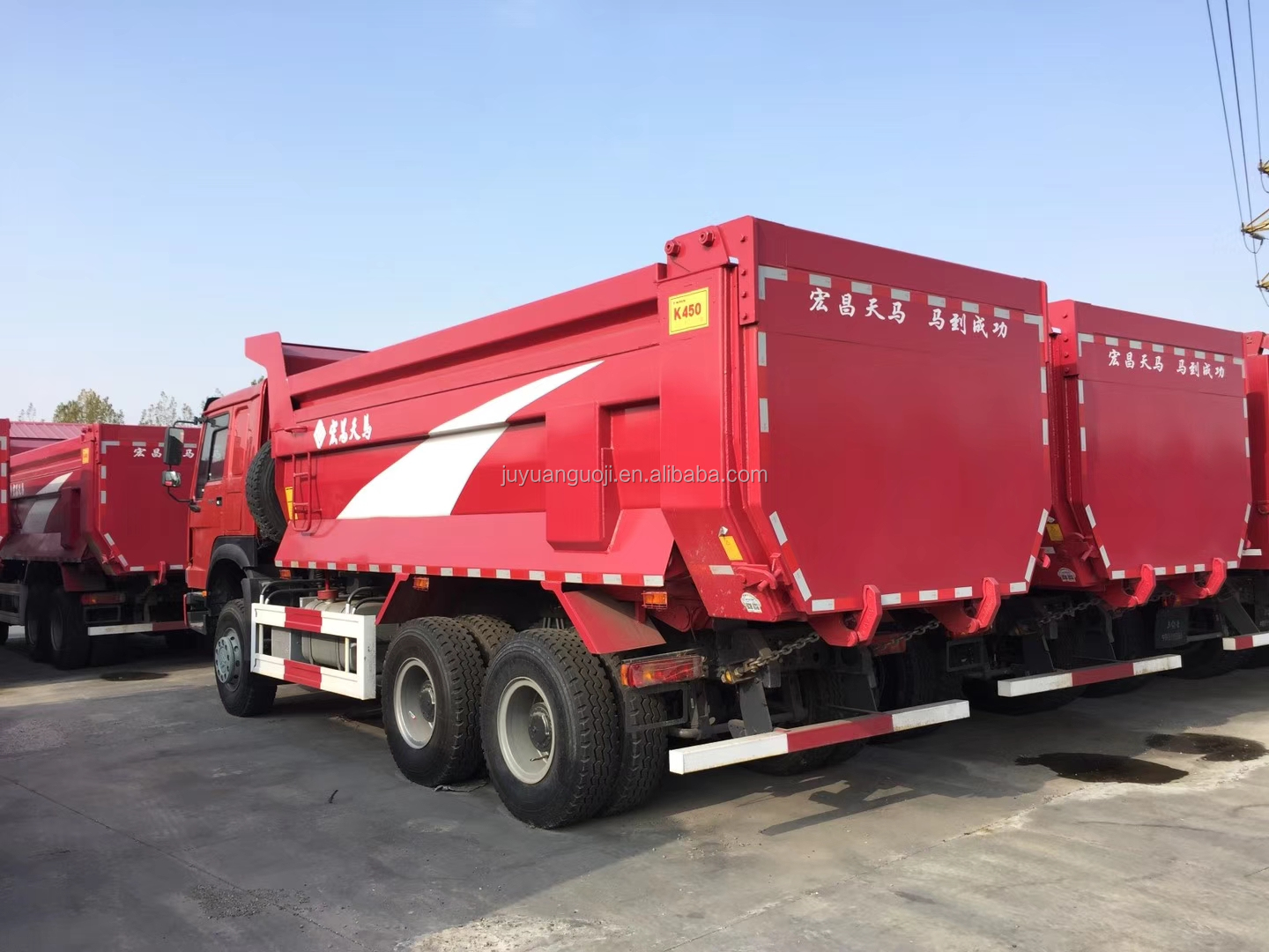 Manual Transmission 60 Cubic Meter Tipper Trailer 40 Ton Sand Tipper Trucks Logo Printing