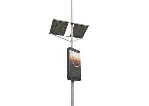 China P6 Outdoor Waterproof Lamp Post LED Display screen IP65 192*192mm on sale