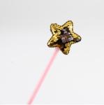 Novelty plastic ballpen star decor with glitter surface two sides for boutique