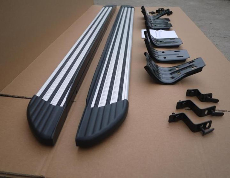 Chery Tiggo 3 2014 2016 OEM Style Alloy Side Step Bars , Metal Brackets Running Boards