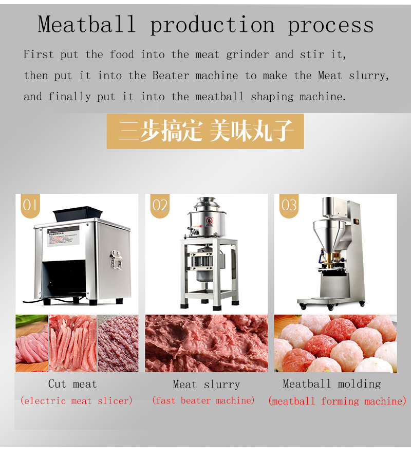 1000*400*400mm Automatic Fish Ball Production Line Stainless Steel