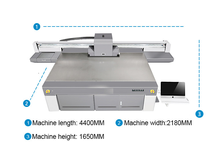 Up To 700 Ml Ink Cartridge Capacity Large Format UV Printer For Lnk Type LED Environmental UV Ink