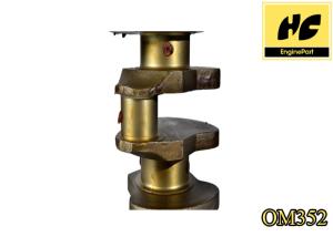 Quality Metal Mercedes Benz Engine Parts , Precision OM352 Forged Steel Crankshaft wholesale