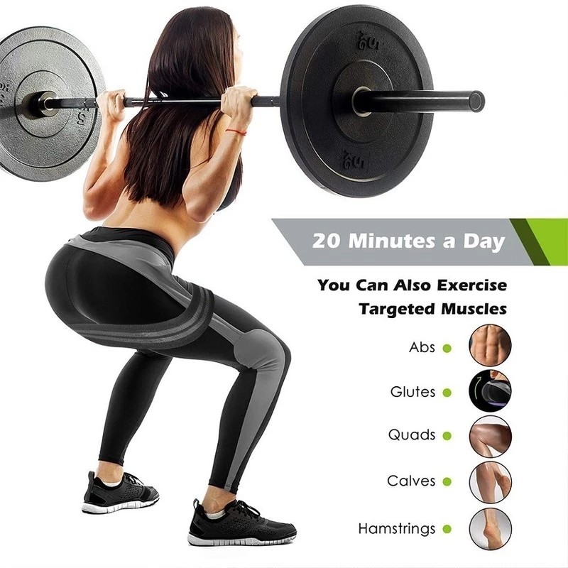 8CM Width Fitness Rubber Expander Elastic Polyester 3 In 1 Resistance Exercise Band Set For Home Workout