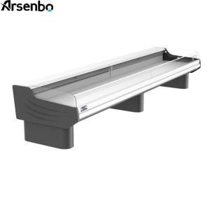 Quality Elegant 220V Supermarket Island Freezer , Split Style Seafood Display Cooler wholesale