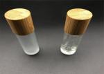 5ml 10ml XFRB-015 Glass Roller Bottles With Bamboo Cap Stainless Steel Ball