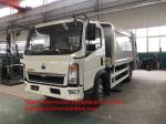 Hydraulic System Special Purpose Truck Howo 6m3 Compacted Compression Garbage