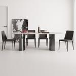 Light Luxury Stainless Steel Marble Dining Tables Height 0.78m