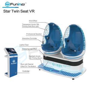 Quality 220V 9D Virtual Reality Simulator / Amusement Park 360 Degree Movie Theater wholesale