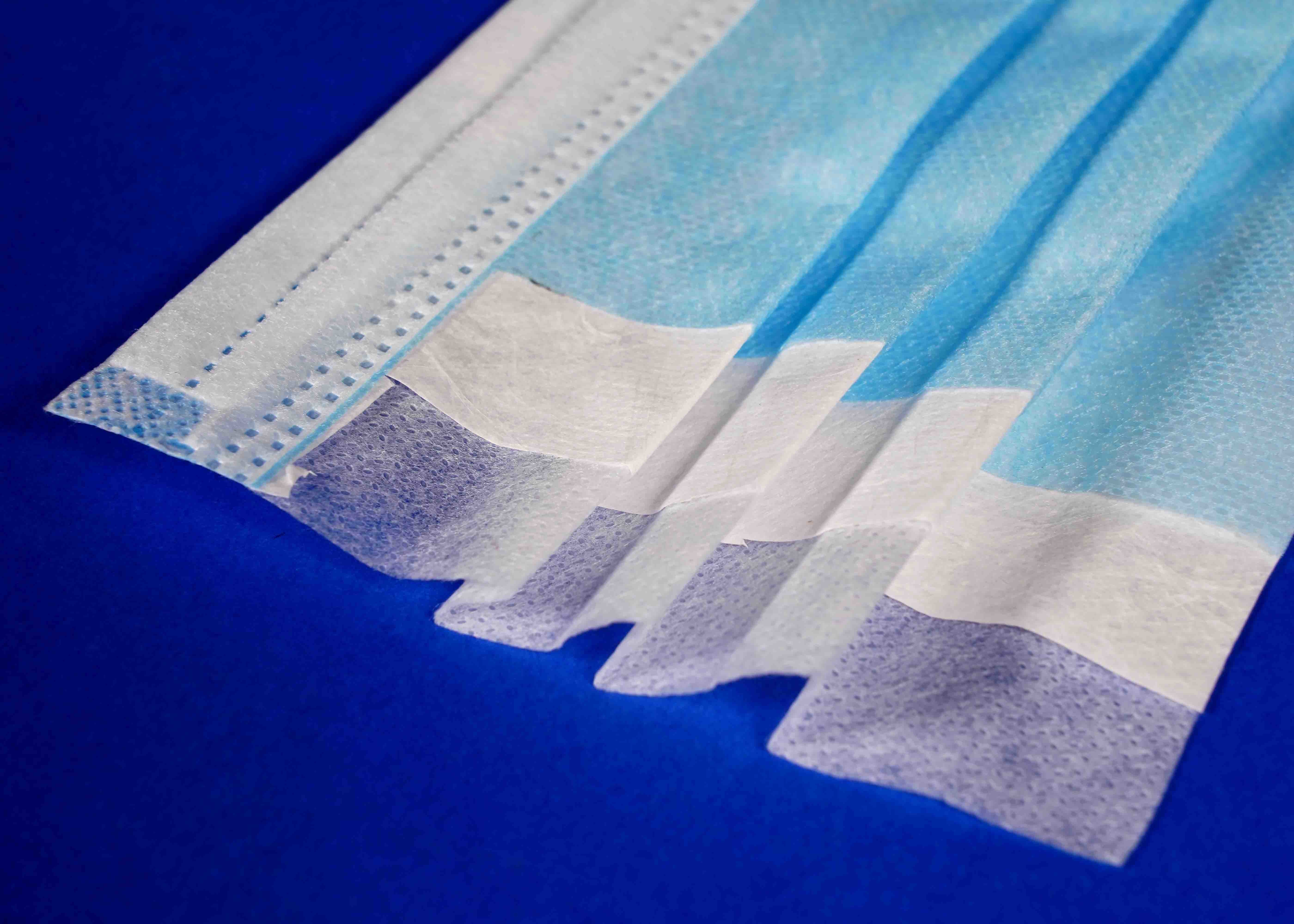 Breathable 3 Ply Face Mask / Elastic Earloop Hygiene Face Mask 50pcs / Box
