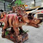 Waterproofing Outdoor Life Size Realistic Animatronic Dinosaur For Trampoline
