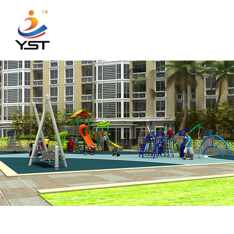 Thickness 6mm LLDPE Kids Outdoor Play Slide Galvanized EN1176