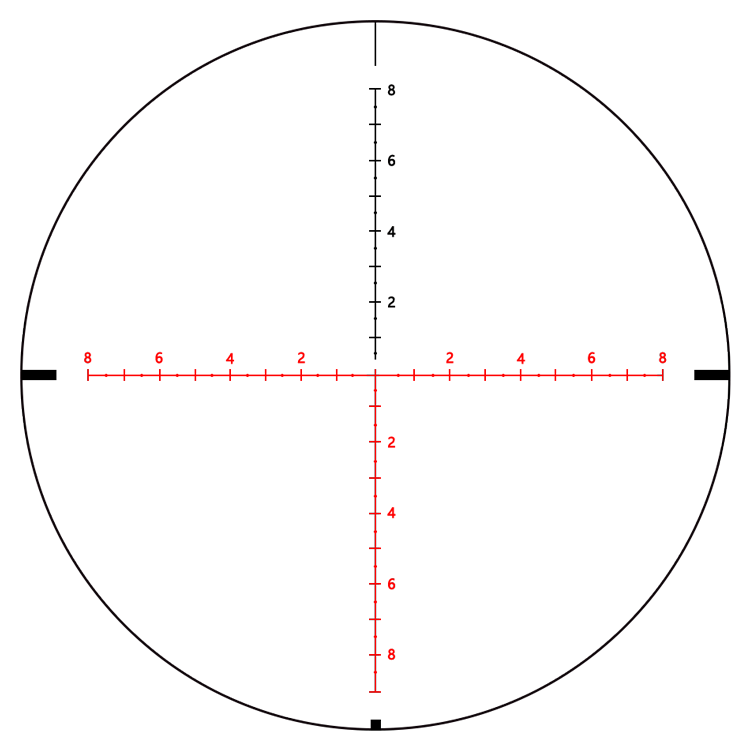 Fashional Scope 1-8x24 Long Range Hunting Sight 640g Weight 1-8x Magnification