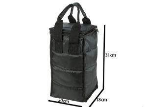 Quality Factory supply Ice insulated nylon wine bottle cooler bag for four wines wholesale