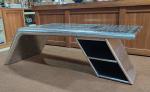 Aluminum Airplane Wing Coffee Table With 2 Drawers
