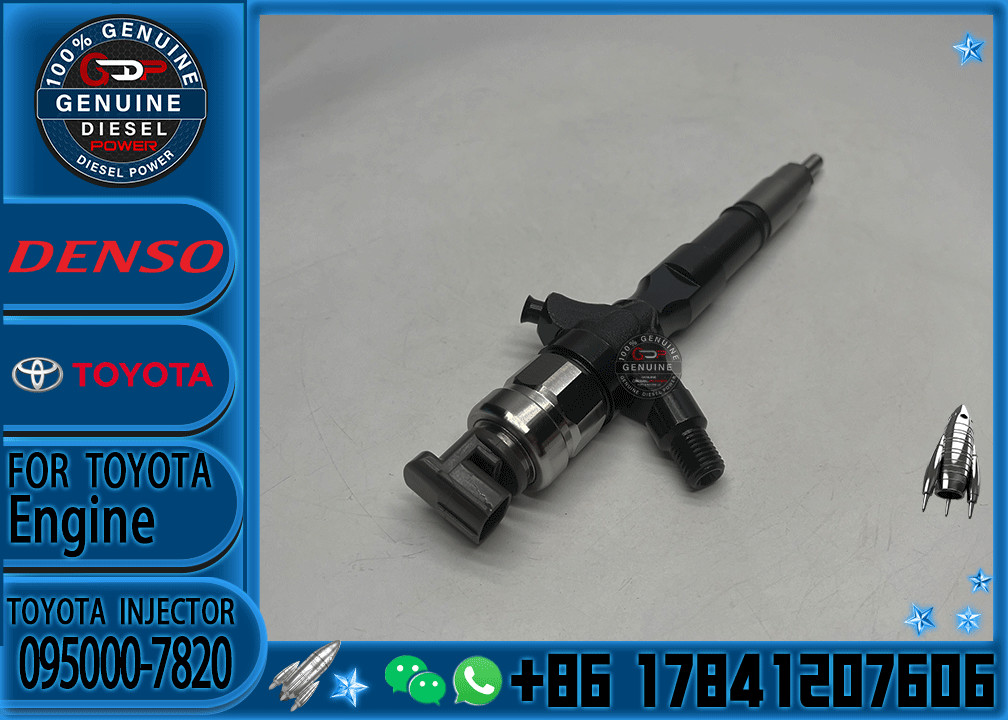 Common Rail Injection Nozzle 095000-7820 Diesel Fuel Injector 23670-30290 For Toyota