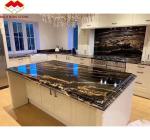 Chinese Granite Luxury Kitchen Countertop with Polished Black Gold Stone