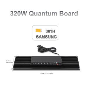 Quality 320 Watt Commercial LED Grow Lights Quantum Board Style SAMSUNG 301H wholesale