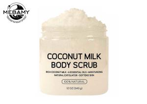 Quality Milk Coconut Skin Care Body Scrub Contain Dead Sea Salt Almond Oil And Vitamin E wholesale