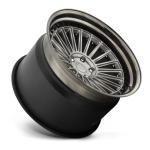 Matte Black polish face 3PC aluminium forged wheels 5x120 offset rim forged car