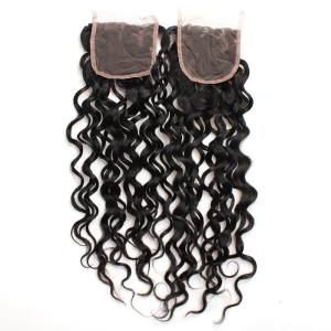 Quality 8&quot; to 20&quot; Malaysian Natural Wave Lace Closure 100% Real Virgin Human Hair Material wholesale