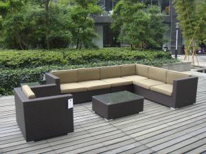 Quality 9pcs garden cane furniture All Weather Wicker Patio Furniture wholesale