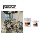 Non Toxic Metallic Epoxy Flooring Resin Clear Epoxy Polyaspartic Base