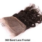 Indian remy 100% virgin human hair raw unprocessed 360 lace frontal