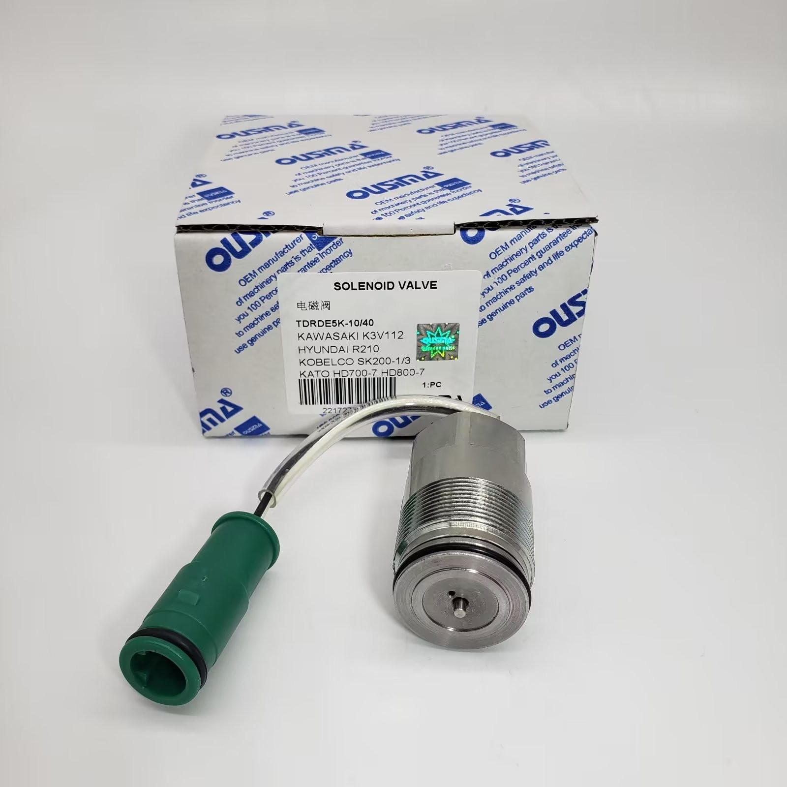 Electric Hydraulic Pump Solenoid Valve TDRDE5K-10-40 For Kobelco SK200-1/3 Kawasaki K3V112