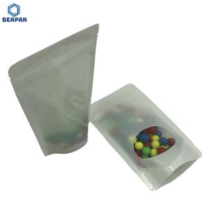 Quality Moisture Barrier Clear Window Zip Top Mylar Stock Packaging Bags wholesale