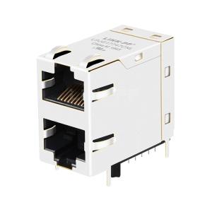 Quality LPJG17747CNL 100/1000 Base-T Without LED 2X1 Port RJ45 Female Jacks wholesale