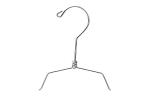 Betterall Notched Metal Garment Clothes Wire Hangers